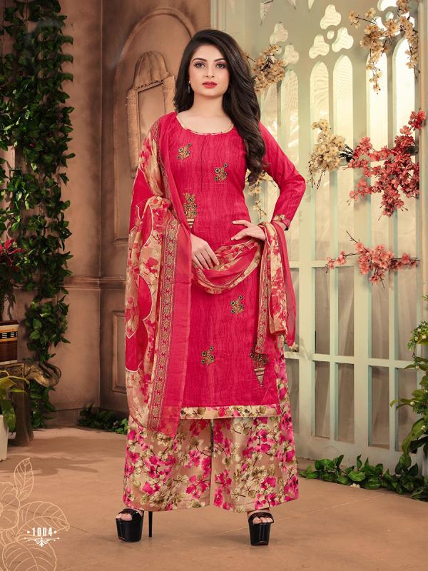 Patiyala Queen 1 Pure Cambric Cotton Unstich Suit Wholeseller